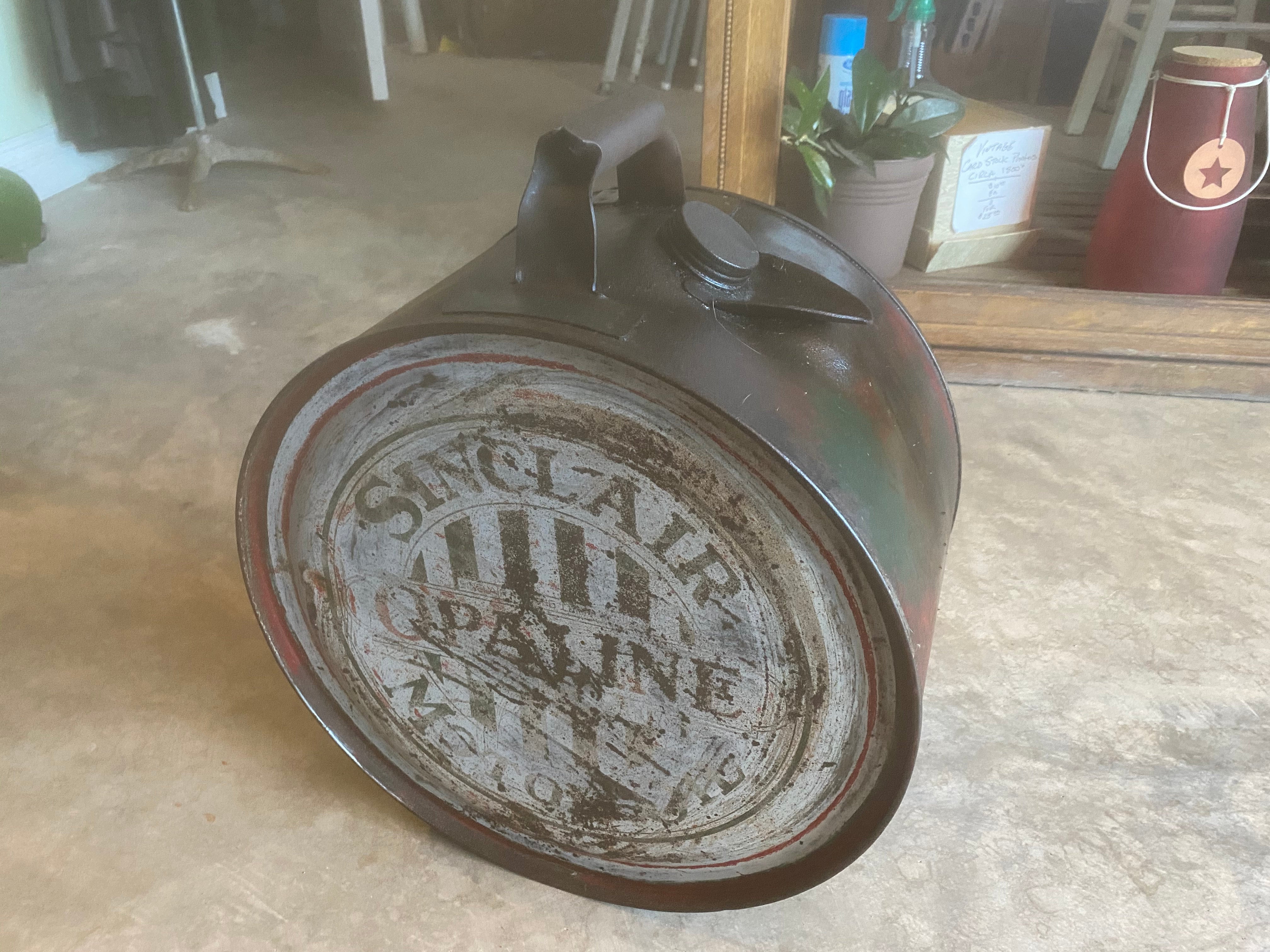 Sinclair  アメリカンオイル缶 Vintage Sinclair Pennsylvania Motor Oil SAE Full Quart Can